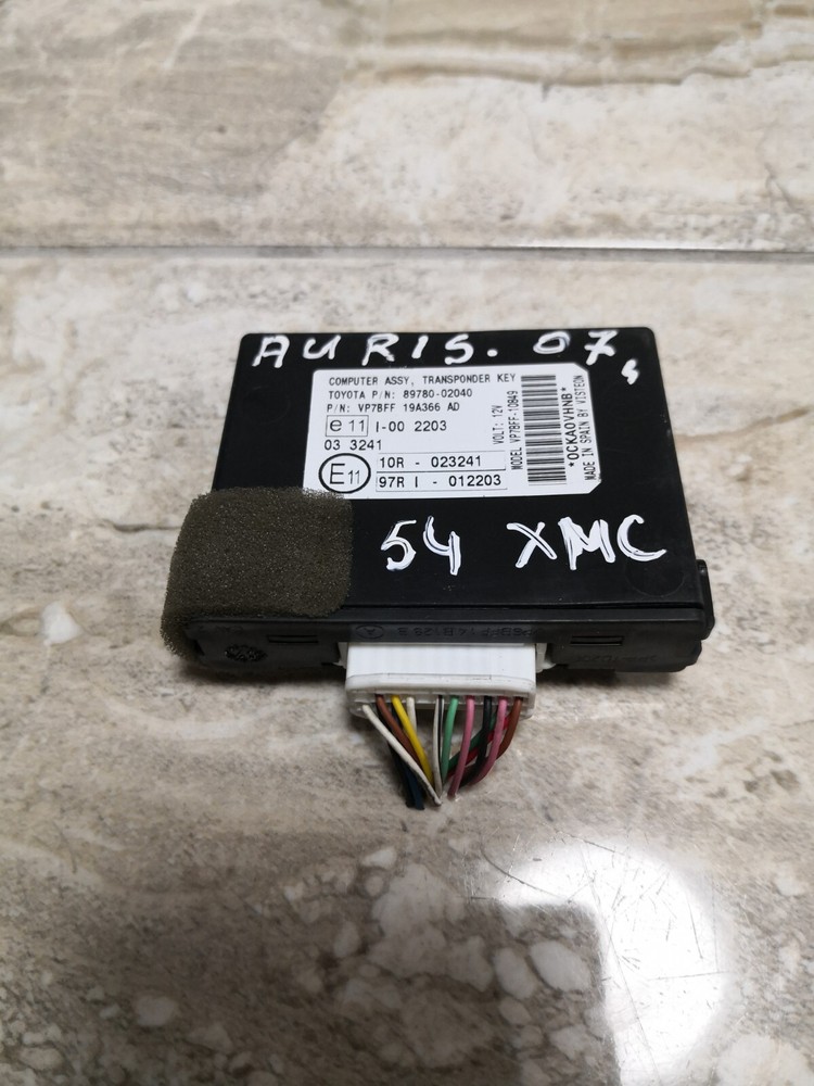 Toyota Auris 2007/Immobilizer control unit module/8978002040