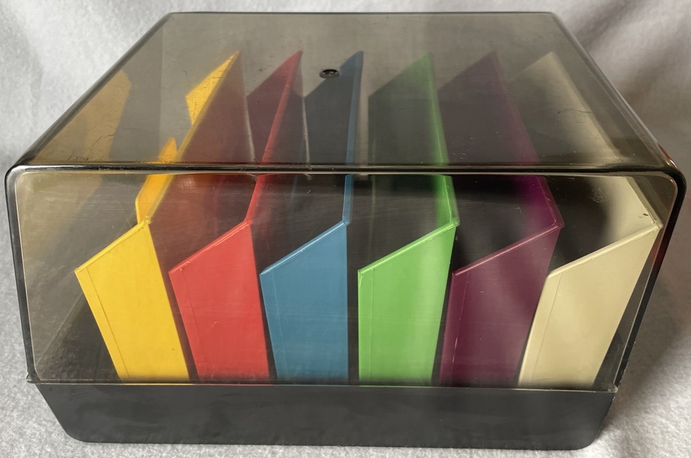 Minidex/78 SRW Computer Components 5.25 Floppy Disc Case Multi Color Sleeves