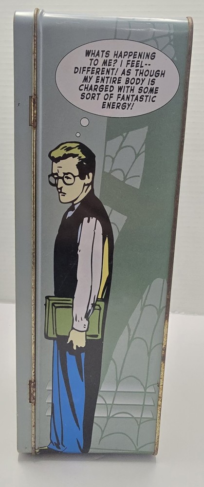 Marvel Amazing Spiderman Tin Type Locker-2000 - No Handle & Some Rust. 12x4x4