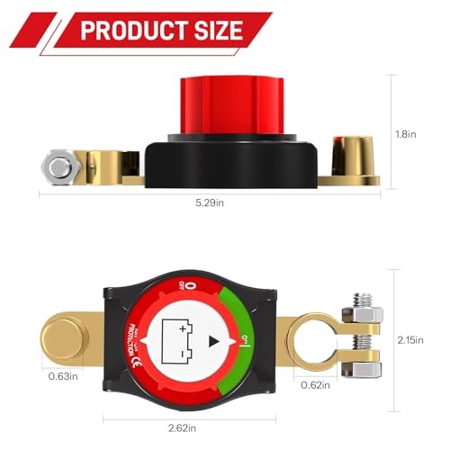 Top Column Battery Disconnect Switch 12v-48v, The Third Generation Top Column