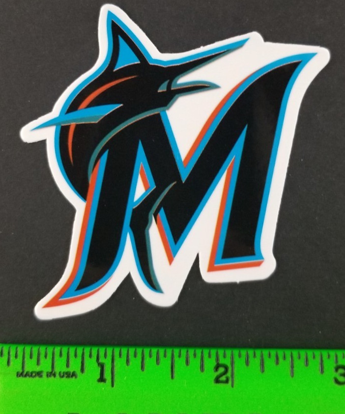 Miami Marlins Baseball Skateboard Sticker