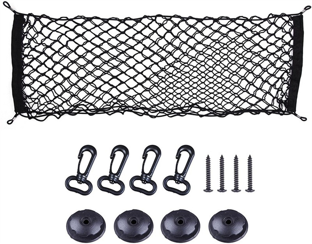 Car Trunk Cargo Net Accessories Universal Storage Envelope Style Elastic Mesh