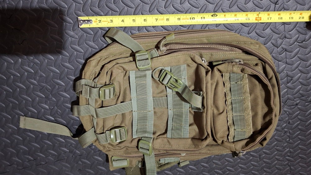 OD Green tactical medic backpack, used, great condition, 1 strap needs replacing