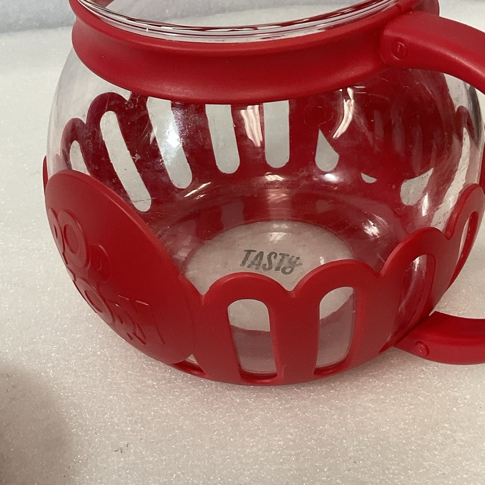 Ecolution Tasty Mini-Pop Microwave Popcorn Maker 1.5qt Red