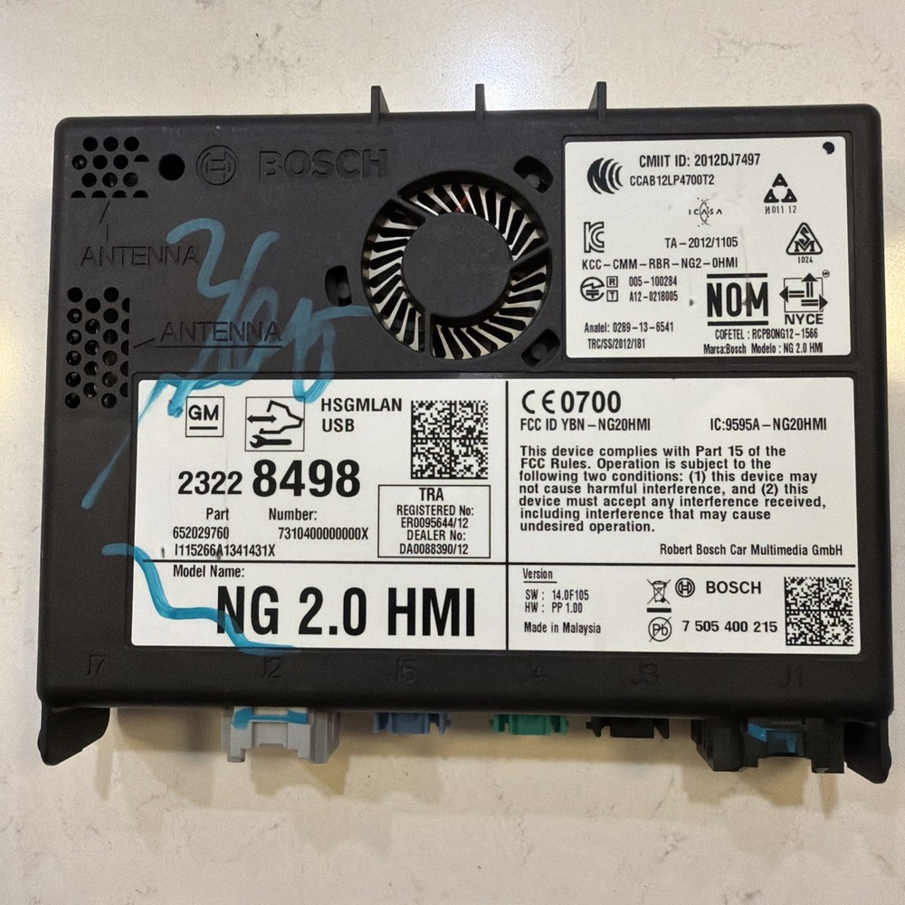 2015-2016 GM HUMAN MACHINE INTERFACE HMI MODULE OEM *UNLOCK EXTRA FEE* 23228498
