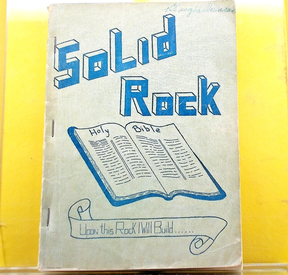 SOLID ROCK *** Copyright 1952 *** CHURCH HYMNAL *** Paperback