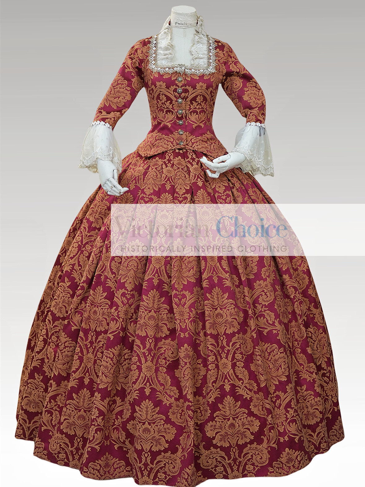 18th Century Colonial Queen Charlotte Victorian Princess Dress Fantasy Gown 609