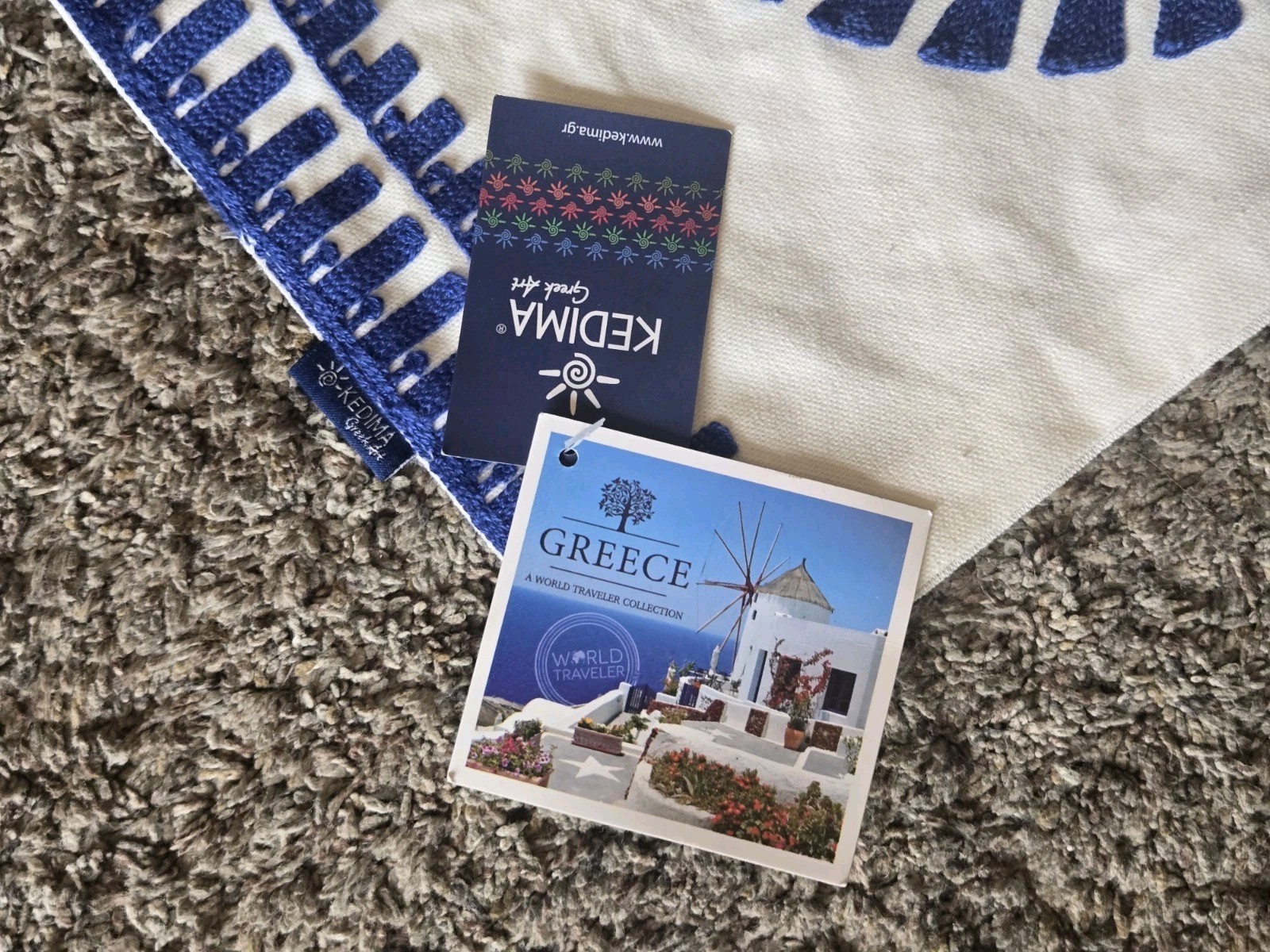 Kedima Table Runner Greek Art Greek Eye 72" From Needlework Shop Athens, Greece