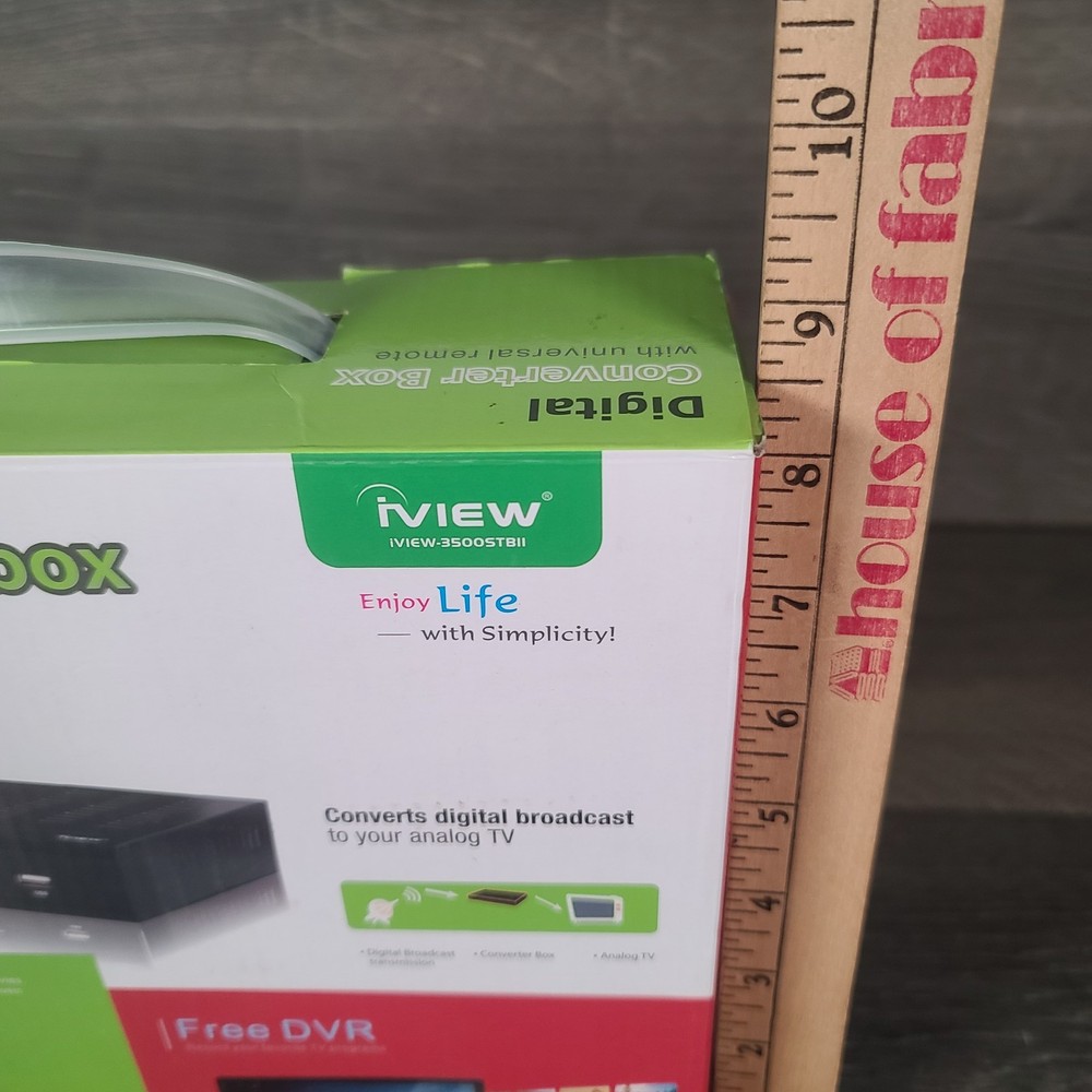 iView Digital Converter Box 3500STBII Missing Universal Remote Not Tested