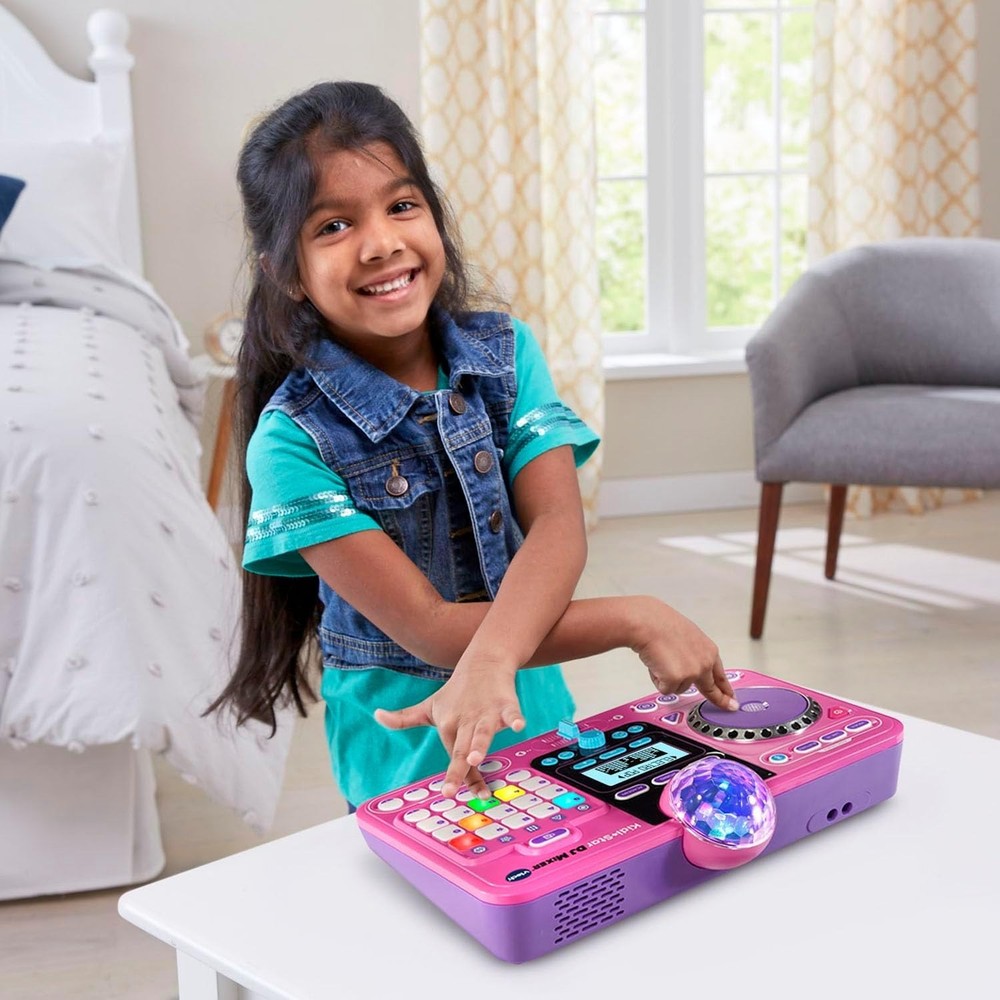 Interactive Kidi Star DJ Mixer for Ages 5+ - Bluetooth & Custom Effects Included