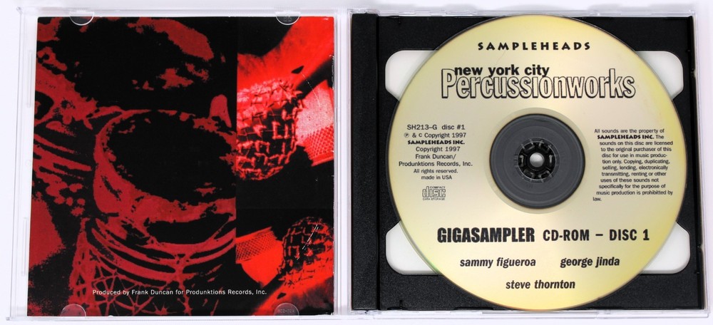 Sampleheads New York City Percussionworks Gigasampler Format Sample/Sampling CD