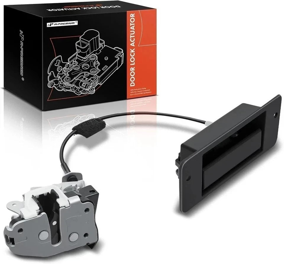 Rear Cargo Door Latch with Handle Compatible with Ford E-150 E-250 E-350