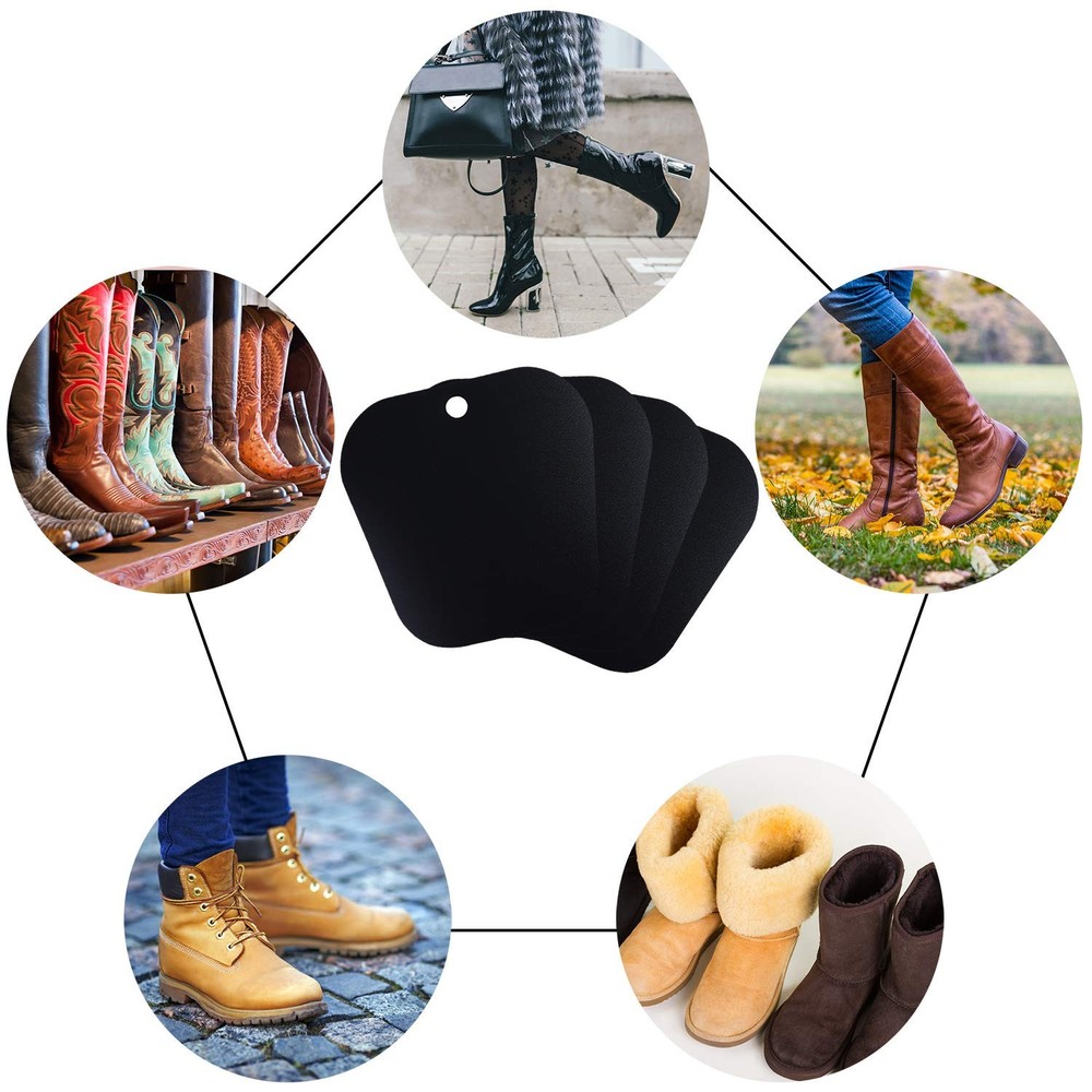 Boot Shaper Inserts, 6 Pack 3 Pairs, Tall Support, Reusable, Prevent Creasing