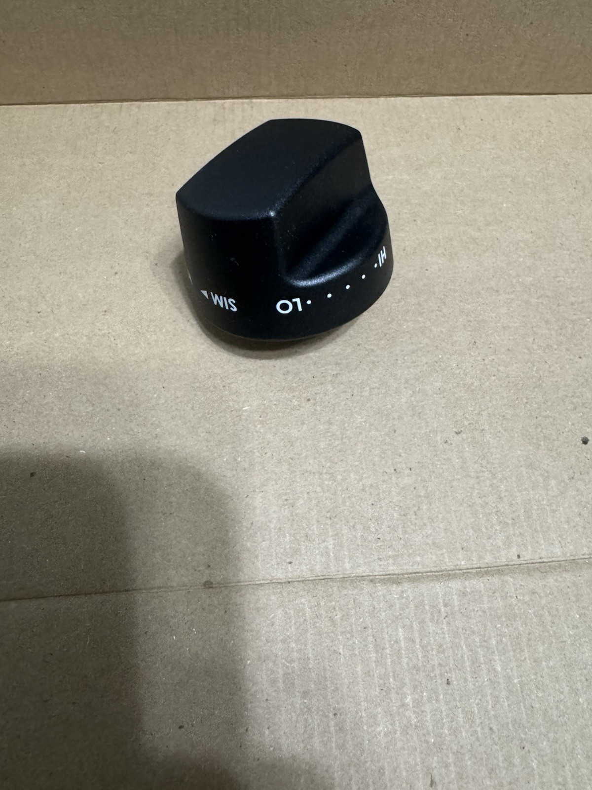 Black Control Knobs Set for Commercial Cooking Equipment, Various Markings