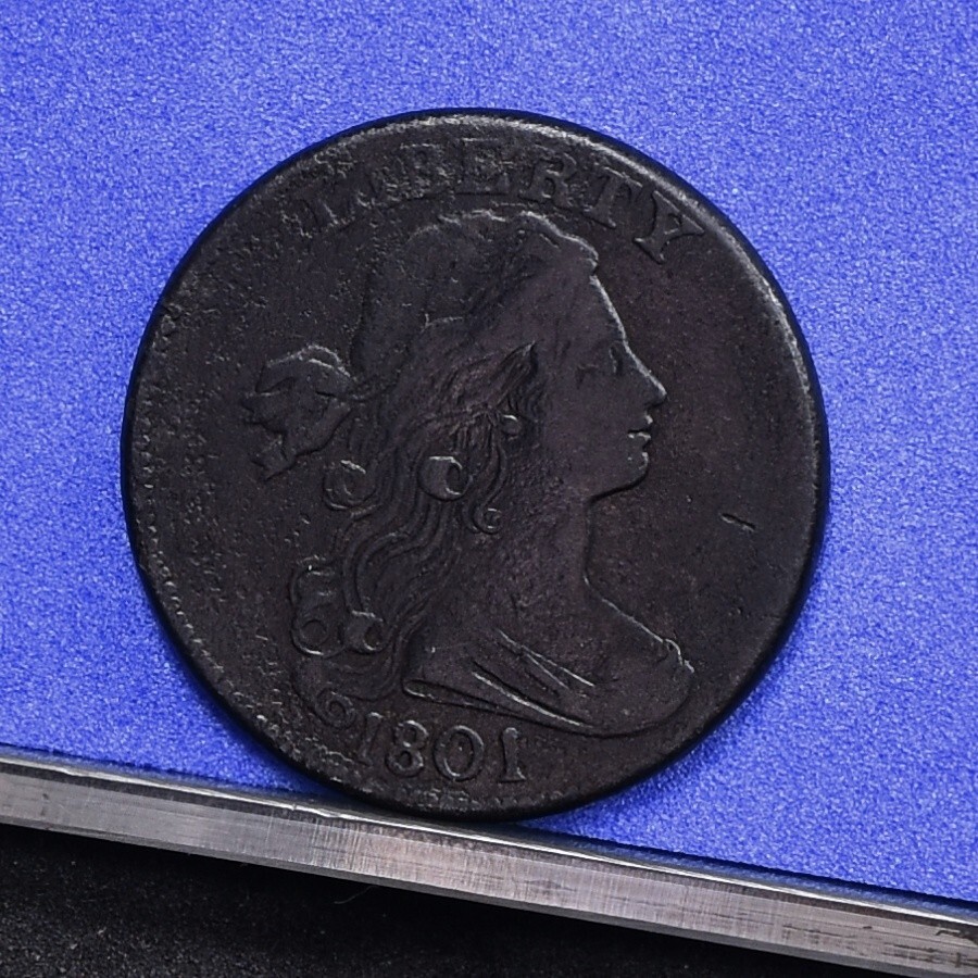 1801 Large Cent - Ch VF Details, Cleaned (#58445-L)