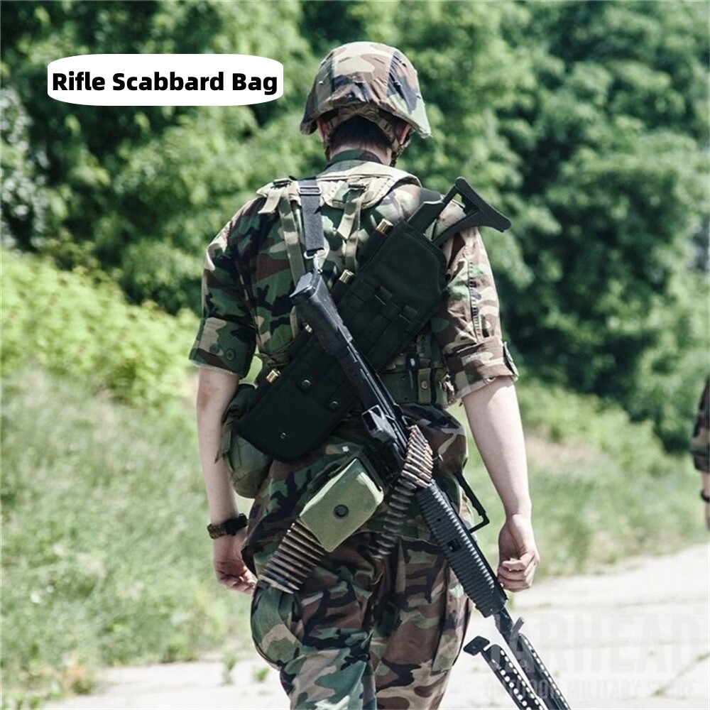 Tactical Short Rifle Shotgun Scabbard MOLLE Modular Gear Holster Hunting Bag
