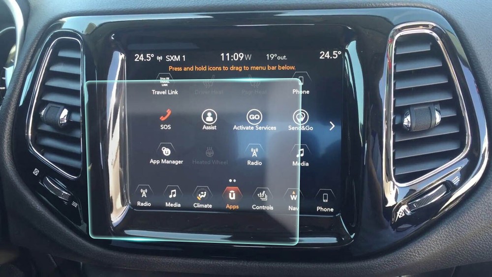 Crystal Clear Screen Protector for 2018 Jeep Compass 8.4in Vehicle Navigation