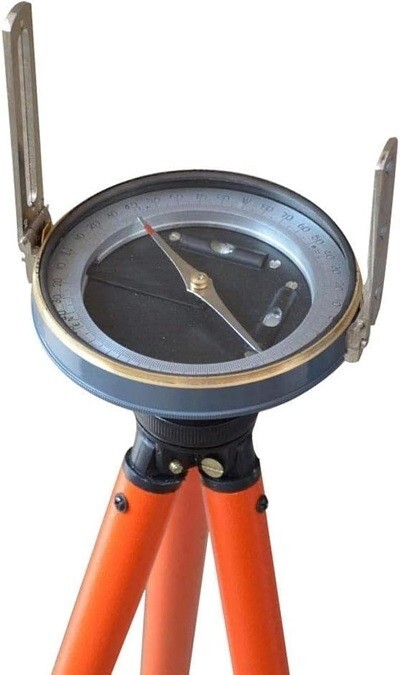 Survey Prismatic Compass for Survey and Engineering Works with Adjustable Stand