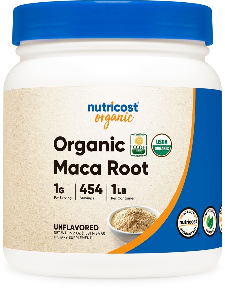 Nutricost Organic Maca Root Powder (454 Grams)