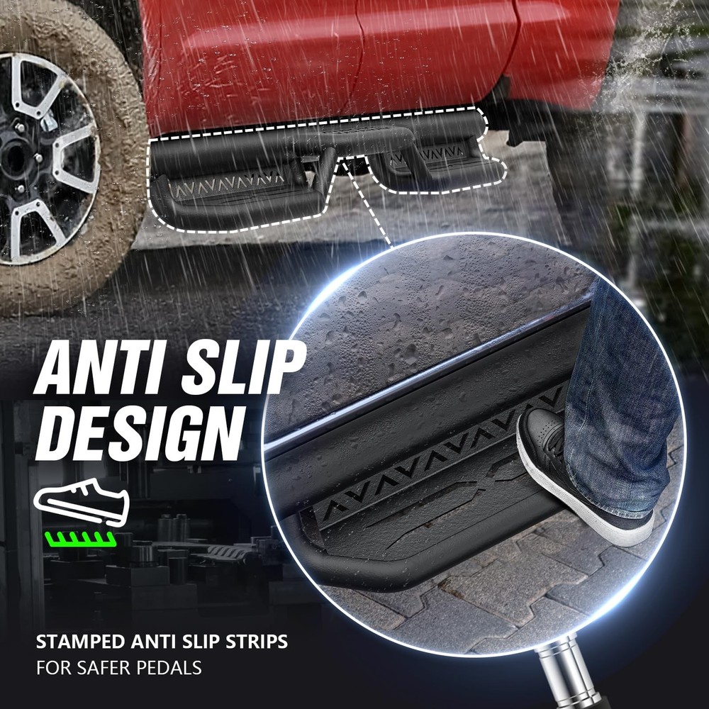 Double Cab Running Boards Compatible with Extended Cab Side Steps