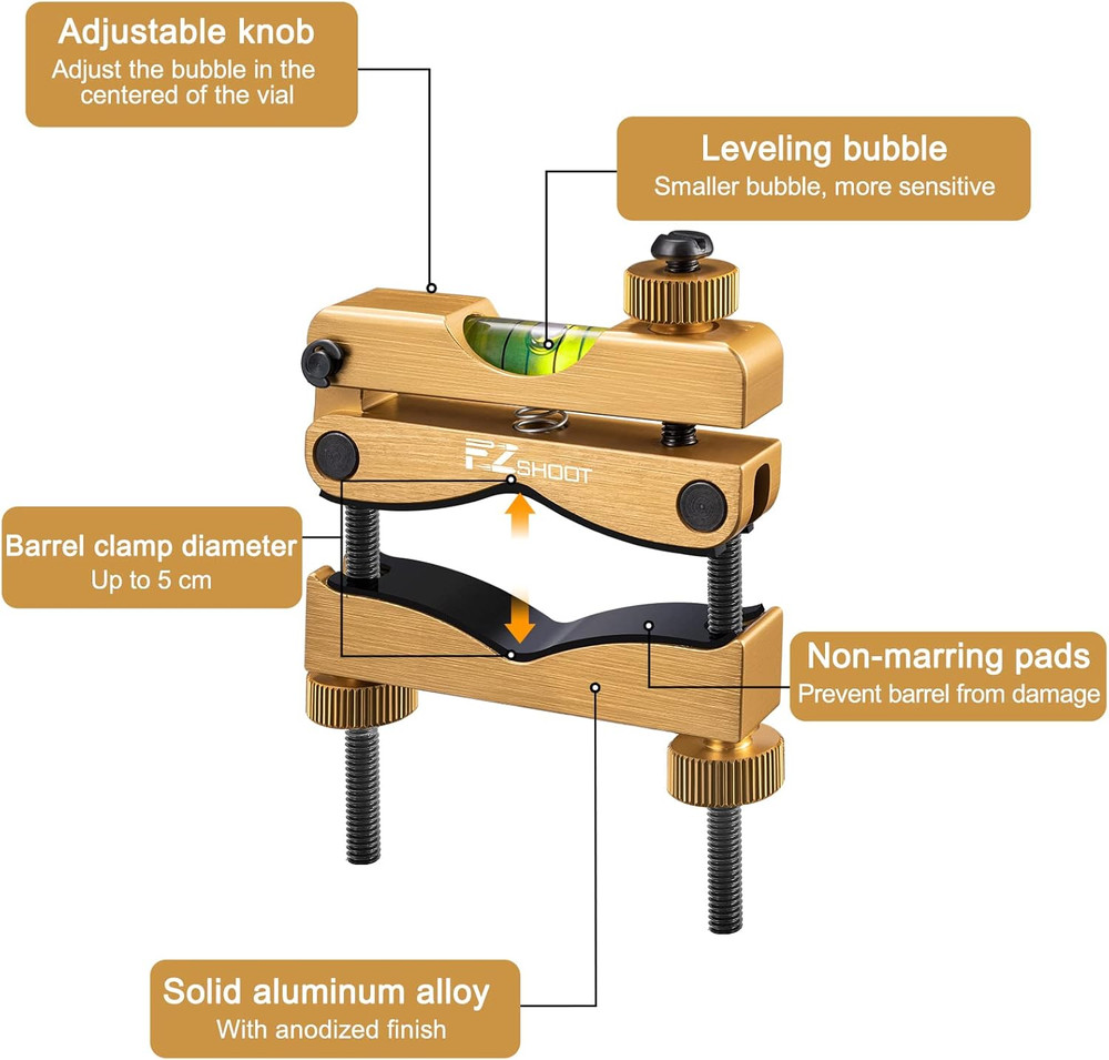 Scope Leveling Kit with High-Precision Bubble Leveling System, Magnetic Universa