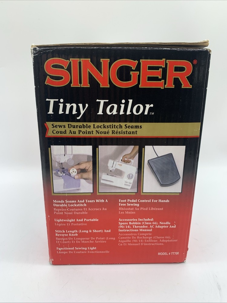 Singer® Tiny Tailor TT700 Electronic Mending/Sewing Machine-- Tested & Working