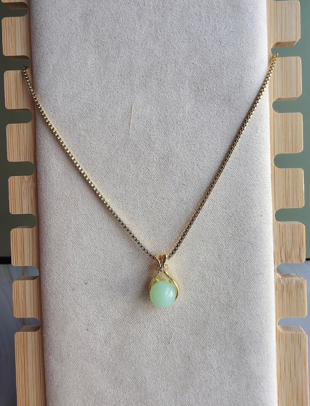 14k Jade Gold Necklace Vintage Non Tarnish Jewelry Birthday Gifts For Women