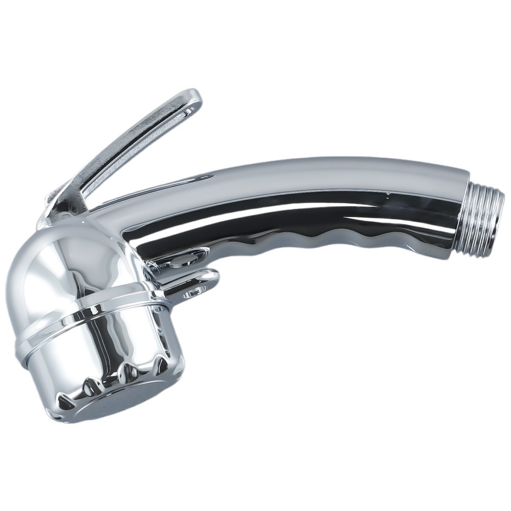 Good Quality Shower Head Silver With Start/stop Button 14.5 Cm Adjustable
