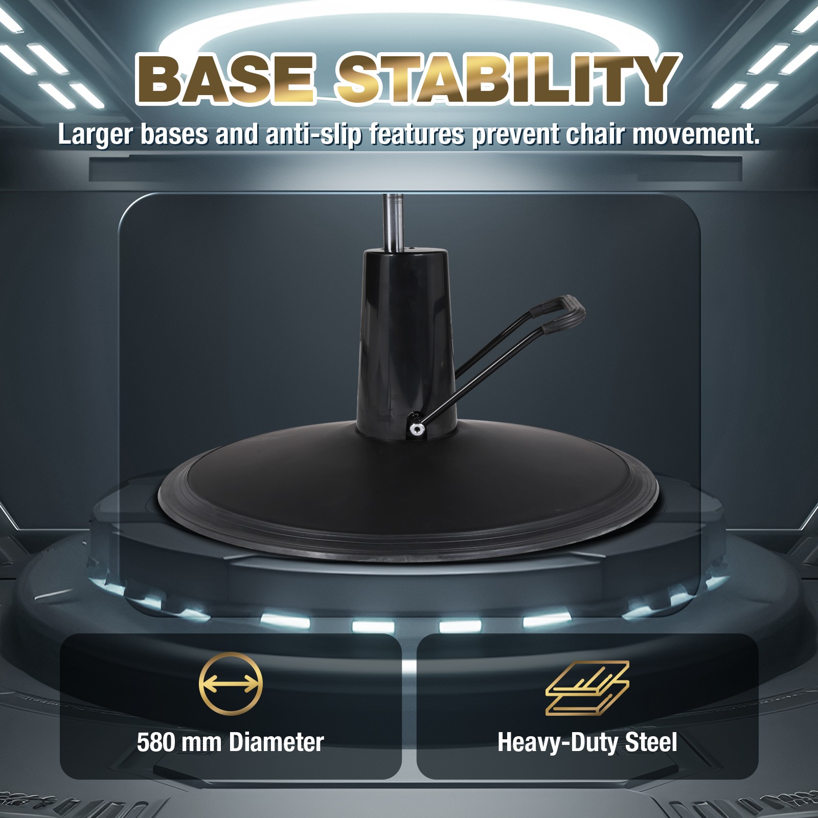 Black Recline All Purpose Barber Chair Heavy Duty Hydraulic Salon Beauty