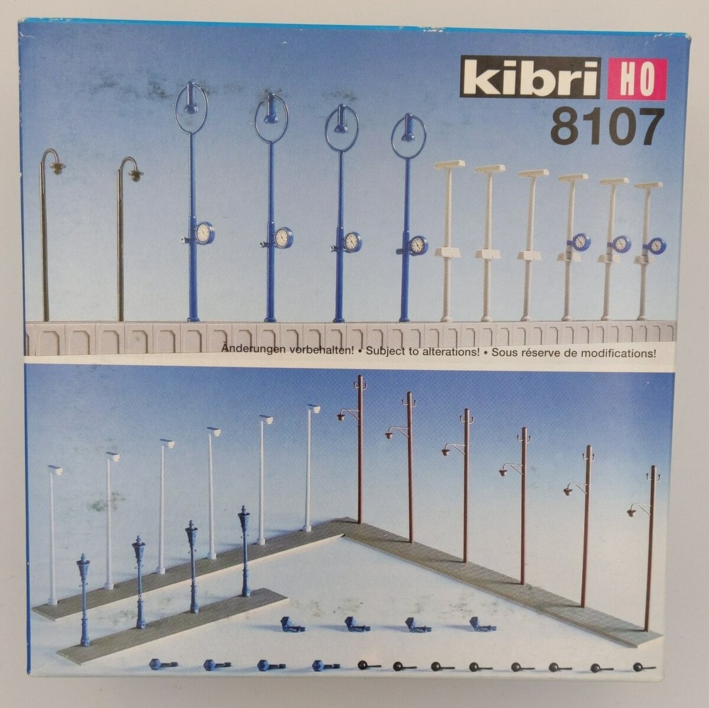 Kibri 8107 HO Train Station Lights Kit (Non-Working)