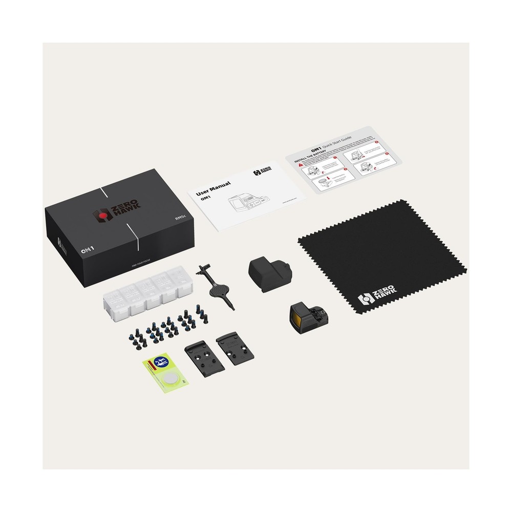 OM1 Red Dot Sight, 2 & 32/2 & 6 MOA Multi Reticle System Micro Reflex Sight f...