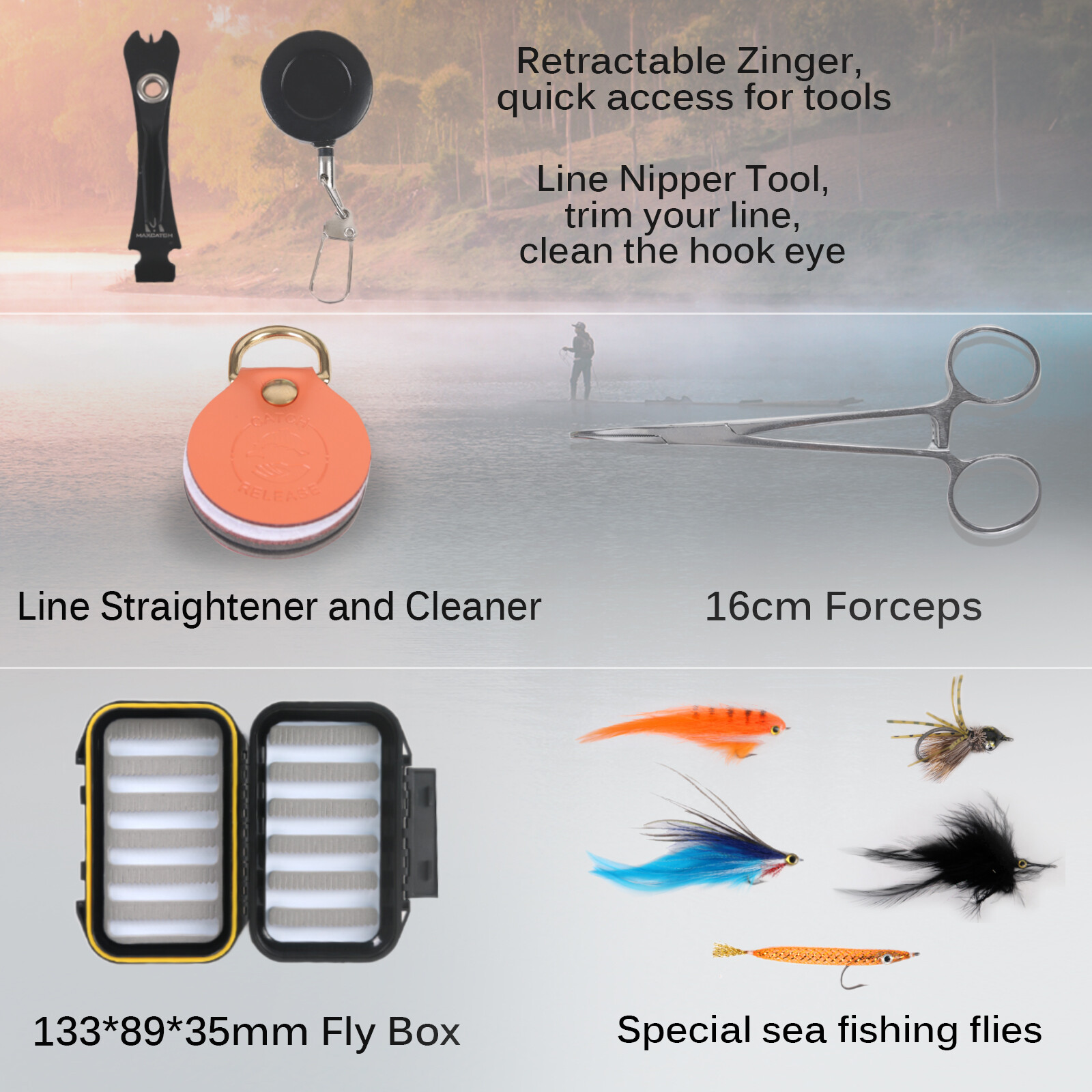 Maxcatch Saltwater Fly Fishing Rod and Reel Combo 9FT 8-10WT Complete Outfit