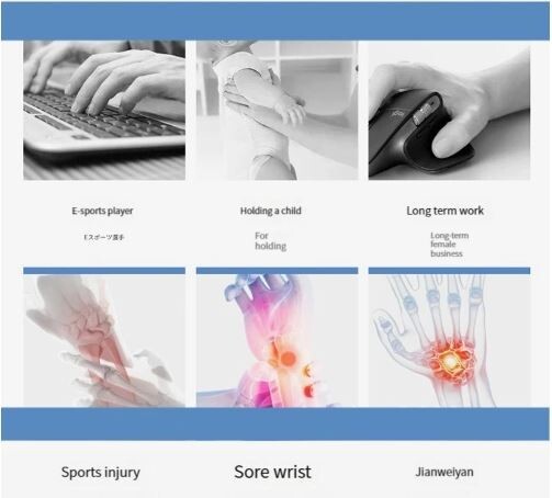 Professional Wrist Support Adjustable Strap Reversible Wrist Brace