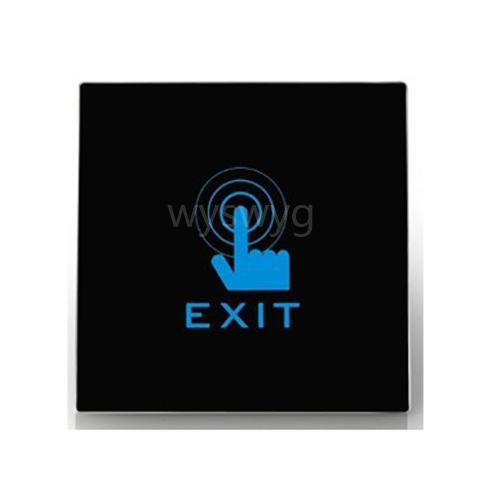 Black Wall Mount Touch Sensor Switch LED light of Access Control system