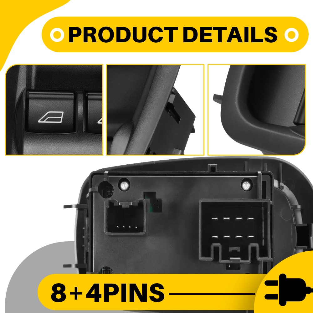 Left Hand Front Driver Power Window Control Switch For Ford Transit 2015-2023