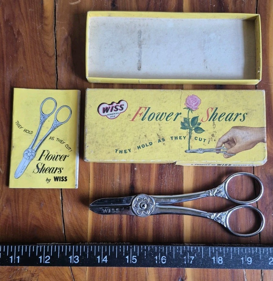 Wiss Flower Shears With Box Vintage