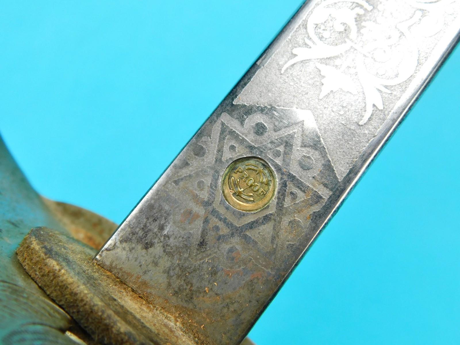 Antique British English WW1 Model 1897 Officer's Sword w/ Scabbard