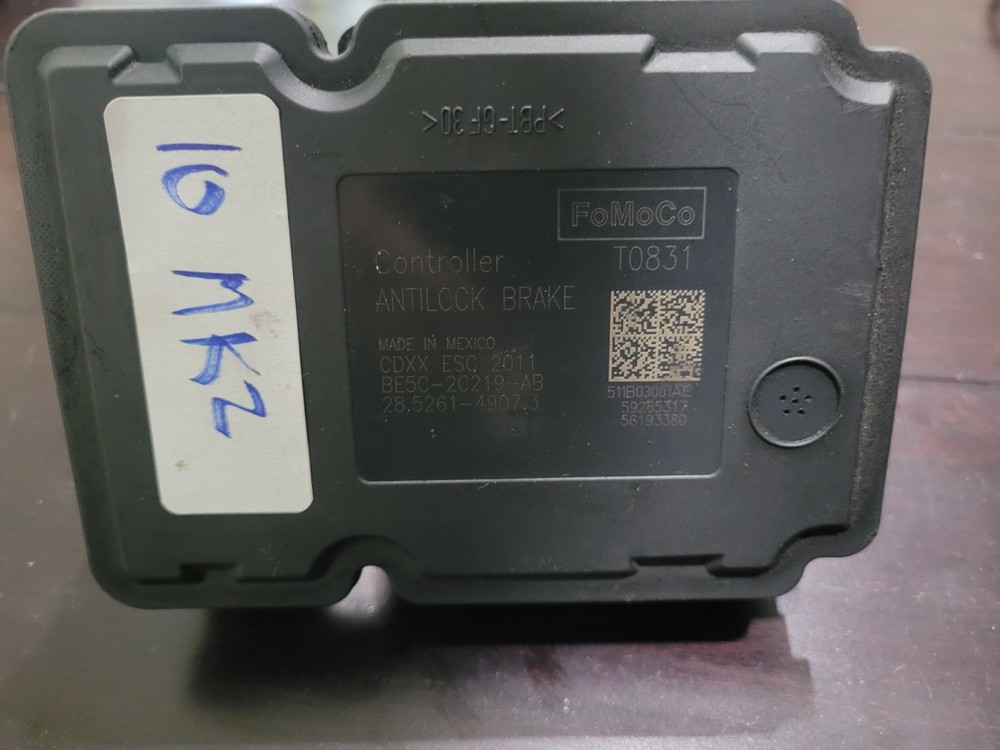 USED 2010 Lincoln MKZ ABS Control Module ONLY BE5C-2C219-AB