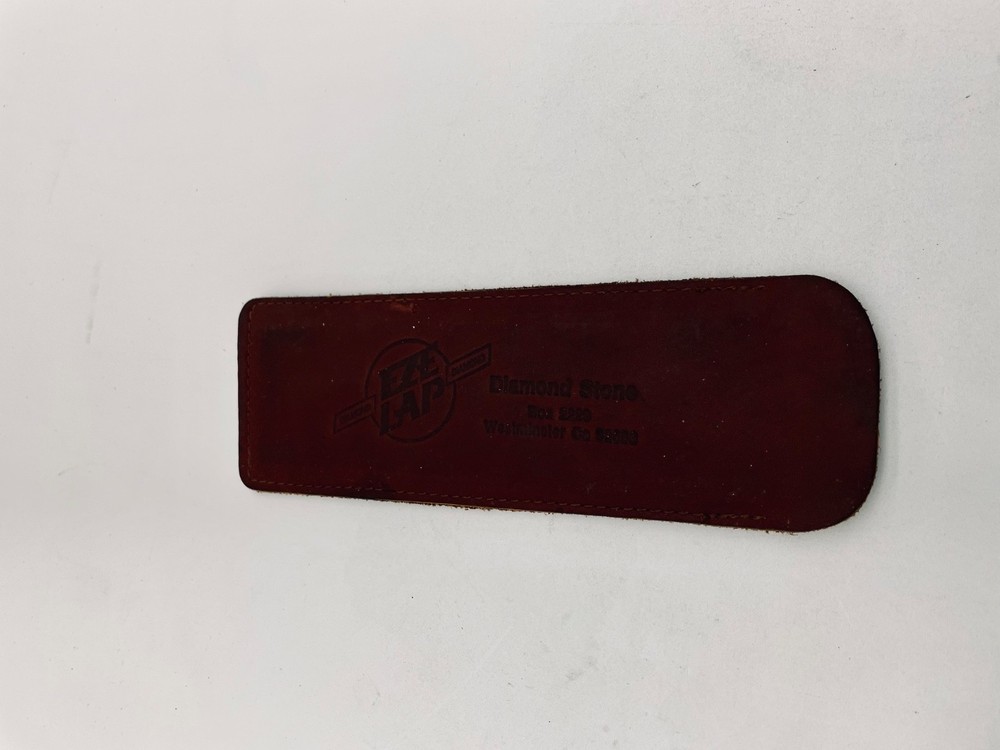 EZE LAP DIAMOND STONE SHARPENING STONE LEATHER SHEATH