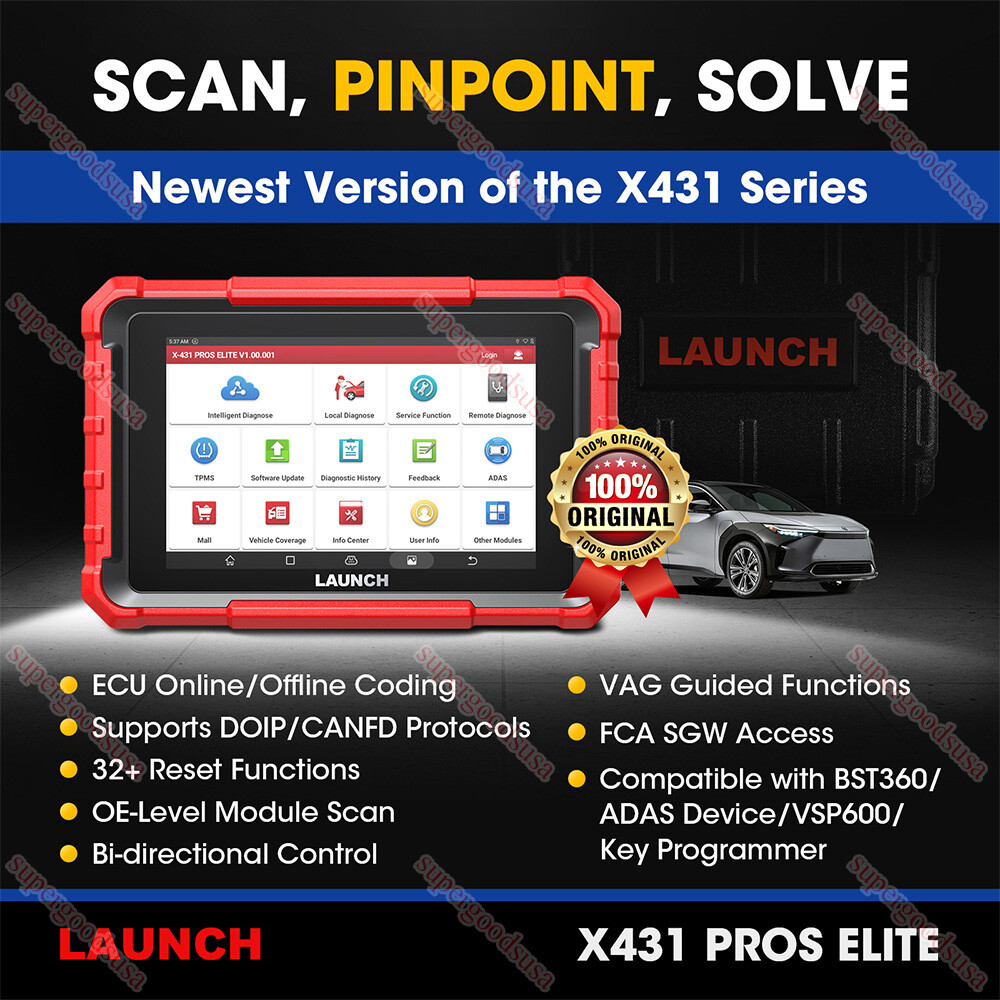 2025 LAUNCH X431 PRO Elite V + PRO5 OBD2 Scanner Car Diagnostic Tool Key Coding