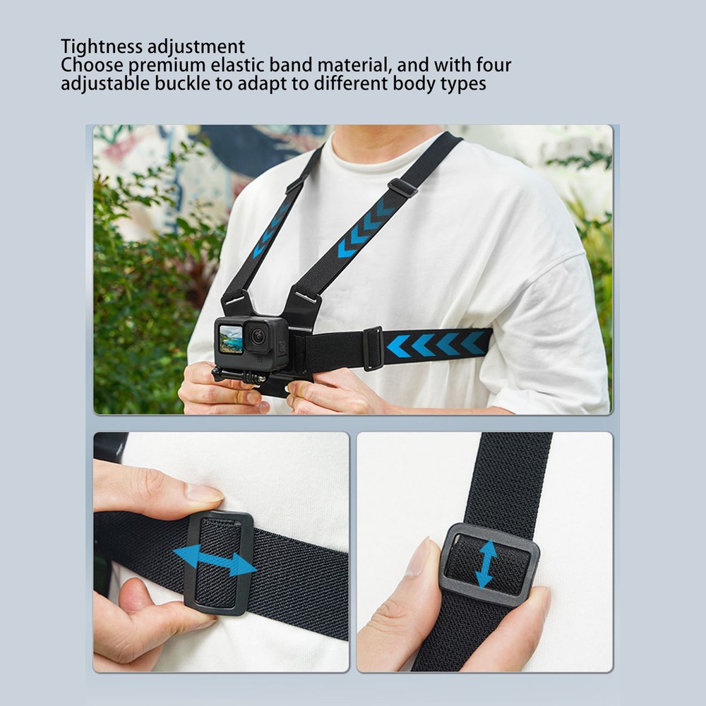 Sports Camera Chest Strap Quick Release Adjustable Action Camera Chest Moun New