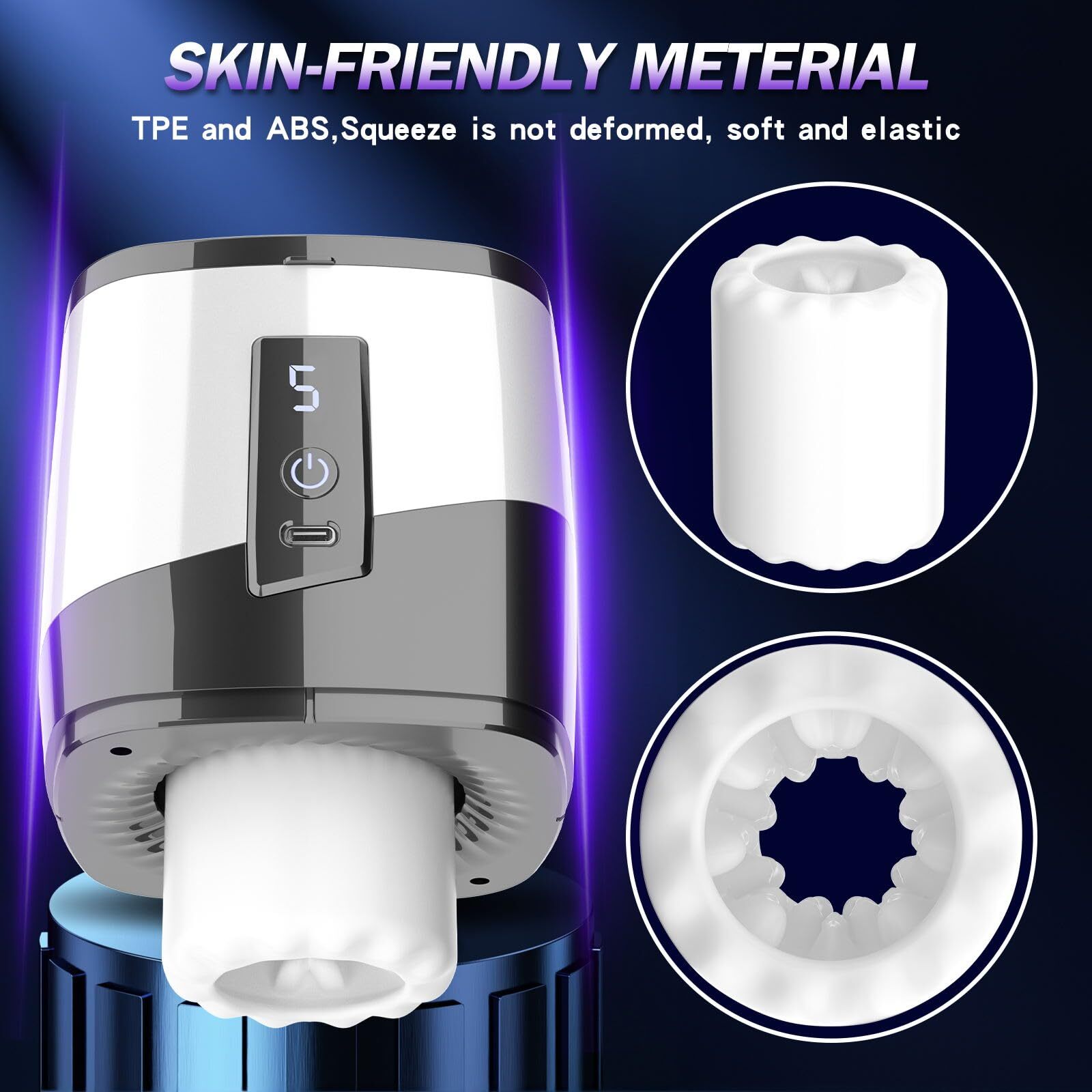 Male Masturbaters Automatic Handsfree Rotating Thrusting Cup Stroker Men Sex Toy