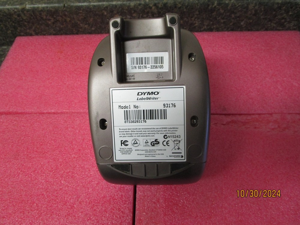 Dymo LabelWriter 400 Turbo Thermal Label Printer 93176 Missing Spool & A/C Adpt