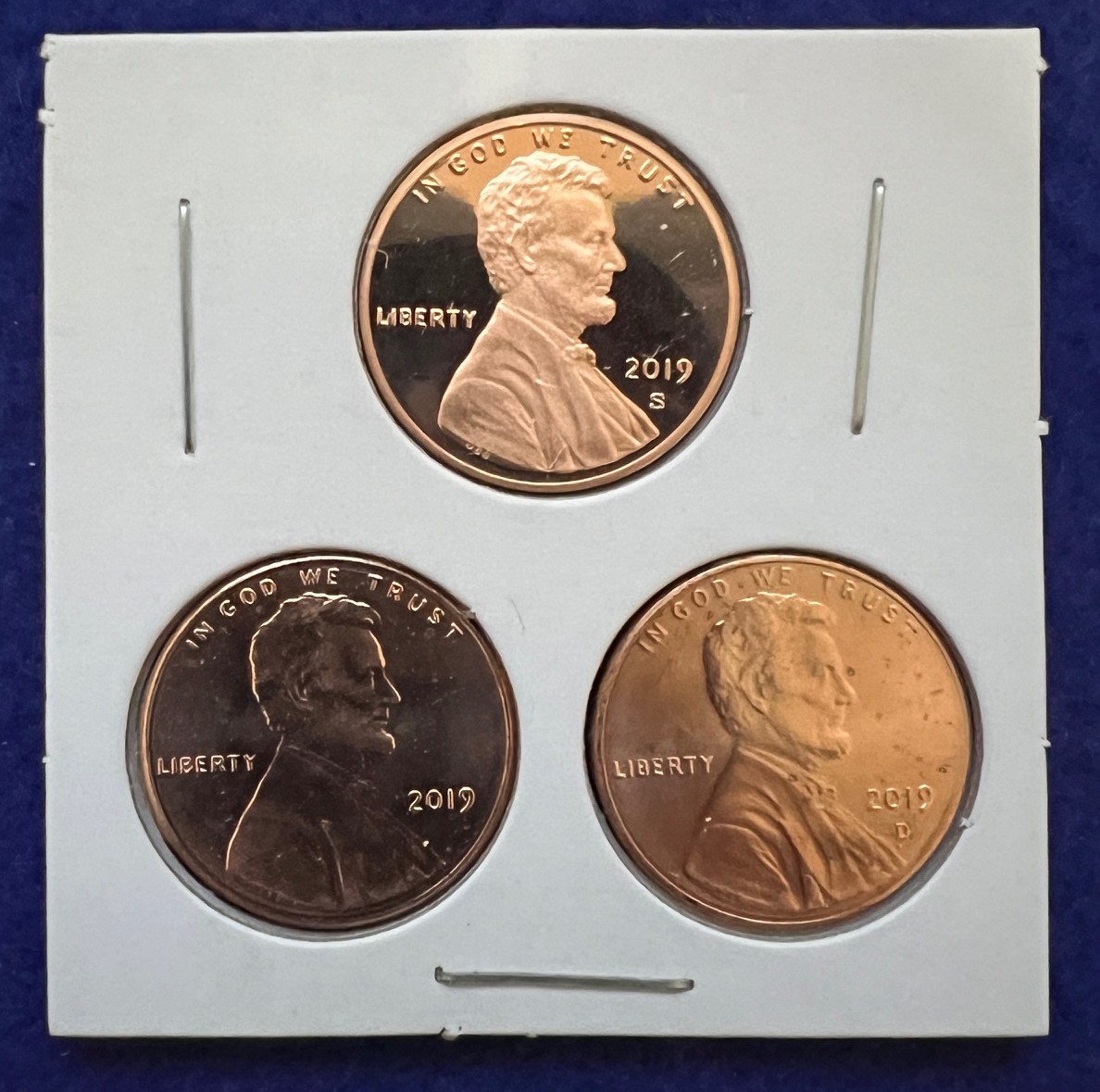 2019 P&D&S Lincoln Shield Cent Gem Proof and Uncirculated Penny Set