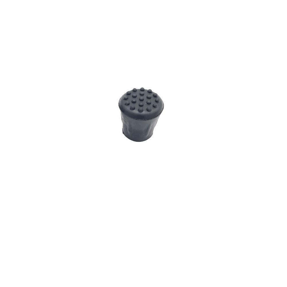 7/8 " Extra Grip Black Rubber Replacement Cane Tips - 2 Pack