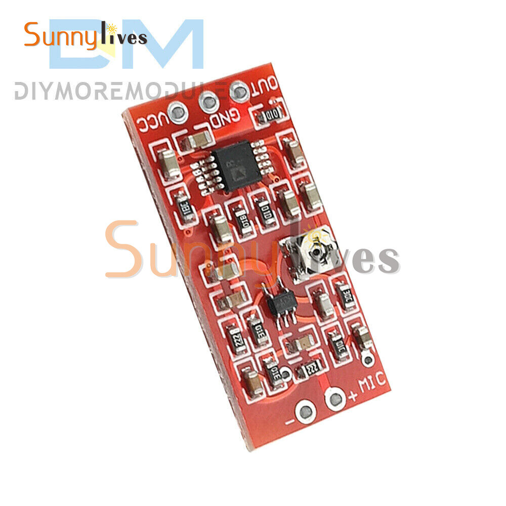 MAX4466 Electret Microphone Preamplifier Module W/ SSM2167 Voice Compression