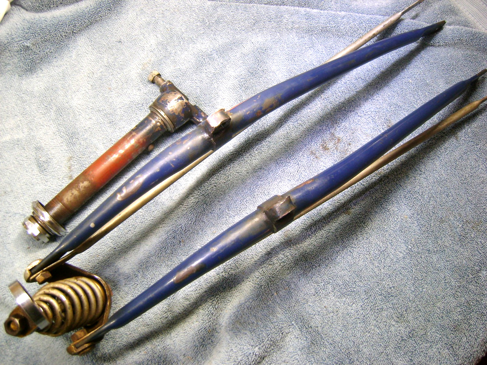 Original Schwinn 26" Springer Fork, with Key Lock, But NO Key