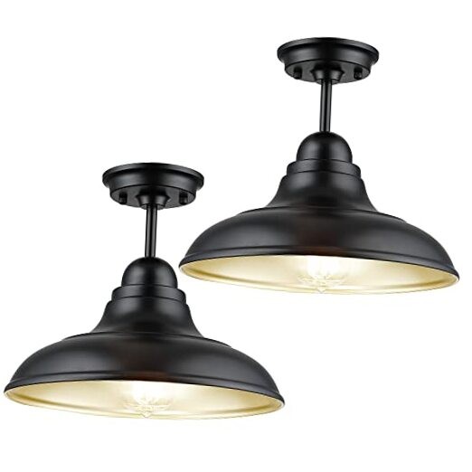 Farmhouse Semi Flush Mount Ceiling Lights, Modern Ceiling Light Ceiling Lamps