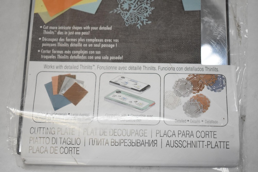 Sizzix Chrome Precision Base Plate for Intricate Thinlits 660470 Die Cutting