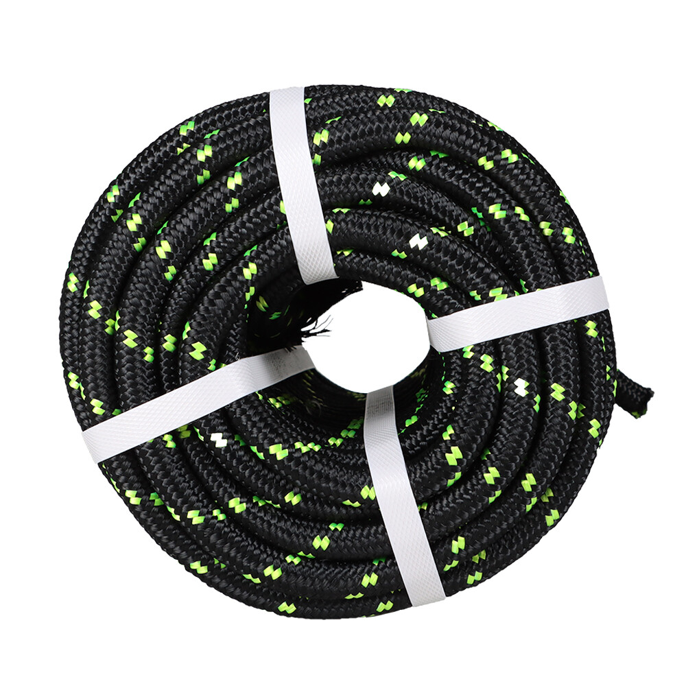 1/2" × 200' Bull Rope Double Braid Polyester Rope 6180Lbs Breaking Strength